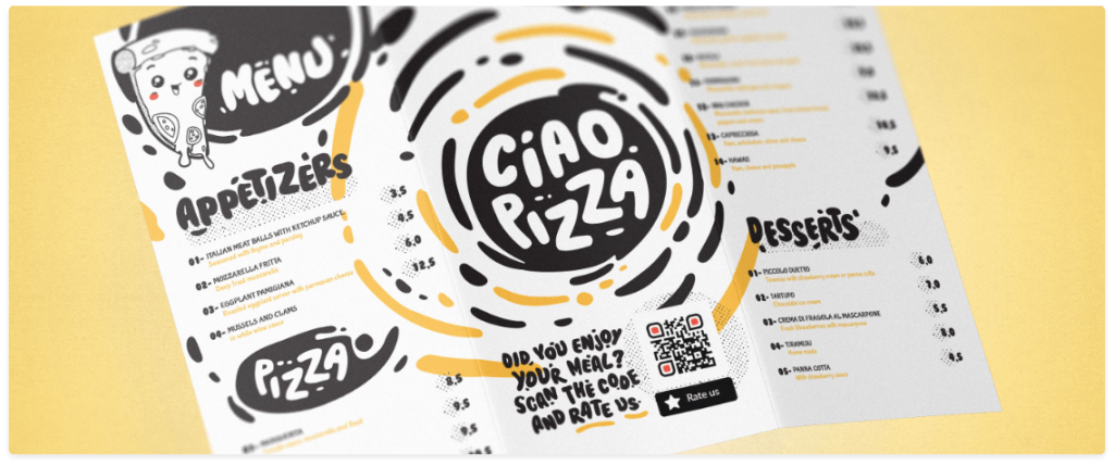 exemplo-panfleto-pizzaria-qr-code