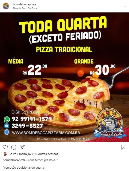 Um anúncio de pizza para a super pizza, o melhor negócio de todos os  tempos.